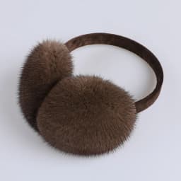 BOONJOVIA Unisex Real Mink Fur Earmuffs With Velvet Band Mens Womens Foldable Ear Warmer-Luxury Winter