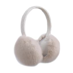 BOONJOVIA Unisex Real Mink Fur Earmuffs With Velvet Band Mens Womens Foldable Ear Warmer-Luxury Winter