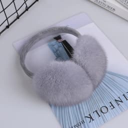 Luxury Winter Fashion Unisex Genuine Mink Fur Earmuffs With Velvet Band Mens Womens Foldable Ear Warmer Real Fur Ear Muff