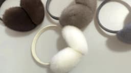 Luxury Winter Fashion Unisex Genuine Mink Fur Earmuffs With Velvet Band Mens Womens Foldable Ear Warmer Real Fur Ear Muff