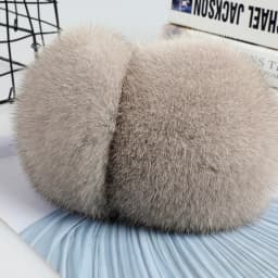 Luxury Winter Fashion Unisex Genuine Mink Fur Earmuffs With Velvet Band Mens Womens Foldable Ear Warmer Real Fur Ear Muff
