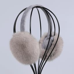 Luxury Winter Fashion Unisex Genuine Mink Fur Earmuffs With Velvet Band Mens Womens Foldable Ear Warmer Real Fur Ear Muff