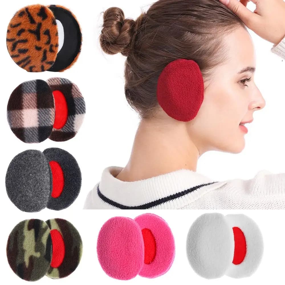 Bandless Ear Warmers Winter Warm Earmuffs Ear Cover for Men Women Kids Soft Thick Windproof Ear Cover Outdoor Ear Protection