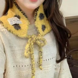 Hot Sale Winter Girls Knitted Earmuffs Cute Color Women Dots Strap Ear Protection Lady Warm Versatile Earflap