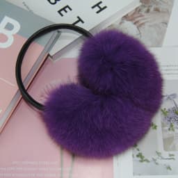 New Winter Real Fox Fur Earmuffs for Women Natural Fox Fur Scarves Dual use Genuine Warmer Plush EarMuff Outdoor Solid Fur Scarf