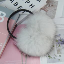 New Winter Real Fox Fur Earmuffs for Women Natural Fox Fur Scarves Dual use Genuine Warmer Plush EarMuff Outdoor Solid Fur Scarf