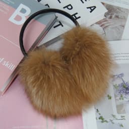 New Winter Real Fox Fur Earmuffs for Women Natural Fox Fur Scarves Dual use Genuine Warmer Plush EarMuff Outdoor Solid Fur Scarf