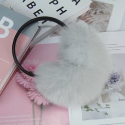 New Winter Real Fox Fur Earmuffs for Women Natural Fox Fur Scarves Dual use Genuine Warmer Plush EarMuff Outdoor Solid Fur Scarf