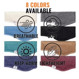 WRELS Fleece Ear Warmer Muffs Headband Ear Muffs Yoga Warm Stretchy Thermal Ear Muffs Men Women Cold Weather Windproof Earmuffs