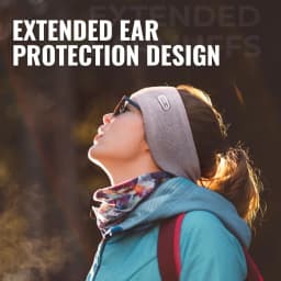 WRELS Ear Warmers Headband Fleece Earmuffs Winter Elastic Anti-Slip Headband Unisex Outdoors Sports Workout Headband Ear Muffs