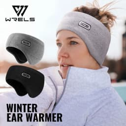 WRELS Ear Warmers Headband Fleece Earmuffs Winter Elastic Anti-Slip Headband Unisex Outdoors Sports Workout Headband Ear Muffs