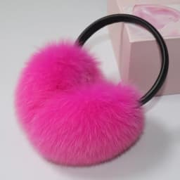 New 100% Natural Fox Fur Earlaps Fashion Women Fluffy Real Fox Fur Earmuffs Winter Lady Big Pompoms Fox Fur Plush Ear Muff