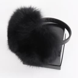 New 100% Natural Fox Fur Earlaps Fashion Women Fluffy Real Fox Fur Earmuffs Winter Lady Big Pompoms Fox Fur Plush Ear Muff