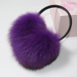 New 100% Natural Fox Fur Earlaps Fashion Women Fluffy Real Fox Fur Earmuffs Winter Lady Big Pompoms Fox Fur Plush Ear Muff
