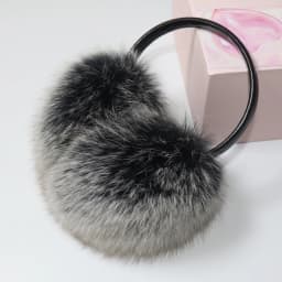 New 100% Natural Fox Fur Earlaps Fashion Women Fluffy Real Fox Fur Earmuffs Winter Lady Big Pompoms Fox Fur Plush Ear Muff