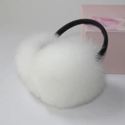 New 100% Natural Fox Fur Earlaps Fashion Women Fluffy Real Fox Fur Earmuffs Winter Lady Big Pompoms Fox Fur Plush Ear Muff