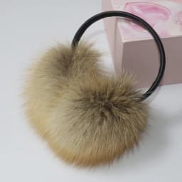 New 100% Natural Fox Fur Earlaps Fashion Women Fluffy Real Fox Fur Earmuffs Winter Lady Big Pompoms Fox Fur Plush Ear Muff