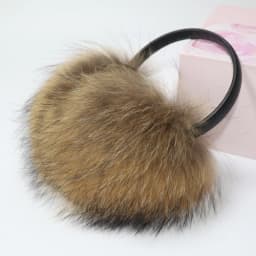 New 100% Natural Fox Fur Earlaps Fashion Women Fluffy Real Fox Fur Earmuffs Winter Lady Big Pompoms Fox Fur Plush Ear Muff