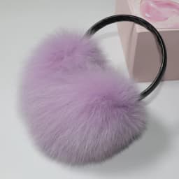 New 100% Natural Fox Fur Earlaps Fashion Women Fluffy Real Fox Fur Earmuffs Winter Lady Big Pompoms Fox Fur Plush Ear Muff