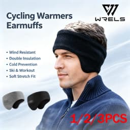 1/2/3PCS Cycling Warmers Earmuffs Wind Resistant Double Insulation Workout Earmuffs Prevent Cold Ski Ear Warmers Headband