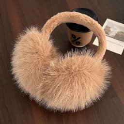 1pc Solid color Earmuffs Unisex Winter Foldable Earmuffs Plush Faux Fur Ear Muffs Warmers for Women and Men Ear Protection Cover