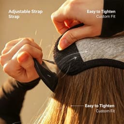 1/2/3PCS Sleeping Ear Cover Multifunctional Plush Anti Noise Relaxing Blindfold Earmuff Adjustable Eye Mask For Men And Women