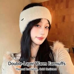 1/2/3Pairs Warmer Knitted Earmuffs Winter Windproof Outdoor Skiing Sport Cover Head Women Men Thick Cold Proof Cycling Earmuffs