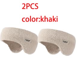 1/2/3Pairs Warmer Knitted Earmuffs Winter Windproof Outdoor Skiing Sport Cover Head Women Men Thick Cold Proof Cycling Earmuffs