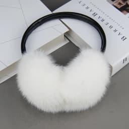 New Winter Luxury Women Warm 100% Real Natural Mink Fur Earmuff Outdoor Fashion Mink Fur Earmuffs Girl Winter Ear Protection