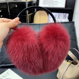 2026 Women Real Fox Fur Ear Cover Warm Winter Earmuffs Headwear Ear Muffs Earmuffs Cold Ear Warmer Ear Protection Headband