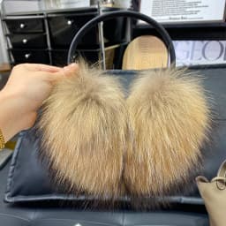 2026 Women Real Fox Fur Ear Cover Warm Winter Earmuffs Headwear Ear Muffs Earmuffs Cold Ear Warmer Ear Protection Headband