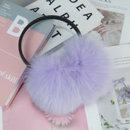 New Style Luxury Ladies Fox Fur Earmuffs Winter Women Warm Real Fox Fur Earmuffs Girl's Earlap Ultra Large Ladies Plush Earmuff