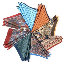 New Men Pocket Square Handkerchief Accessories Paisley Dot Vintage Business Suit Hanky Breast Scarf 30*30cm Gift