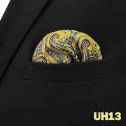 Mens Navy Blue Pocket Square Handkerchief Dark Royal Blue Paisley Floral Suit Pocket Towel Hanky Business Wedding Accessories