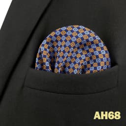 Mens Navy Blue Pocket Square Handkerchief Dark Royal Blue Paisley Floral Suit Pocket Towel Hanky Business Wedding Accessories