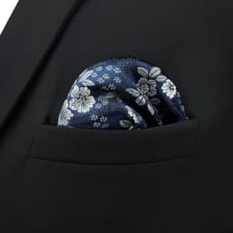 Mens Navy Blue Pocket Square Handkerchief Dark Royal Blue Paisley Floral Suit Pocket Towel Hanky Business Wedding Accessories