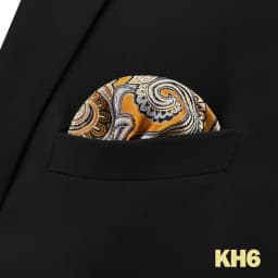 Mens Navy Blue Pocket Square Handkerchief Dark Royal Blue Paisley Floral Suit Pocket Towel Hanky Business Wedding Accessories