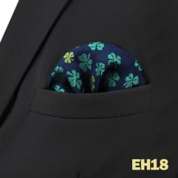 Mens Navy Blue Pocket Square Handkerchief Dark Royal Blue Paisley Floral Suit Pocket Towel Hanky Business Wedding Accessories