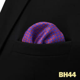 Mens Navy Blue Pocket Square Handkerchief Dark Royal Blue Paisley Floral Suit Pocket Towel Hanky Business Wedding Accessories