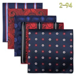 5 Pieces Classic Mens Pocket Square Set Handkerchief Assorted Suit Hanky Multi Designs Business Wedding Formal Gift Dropshipping