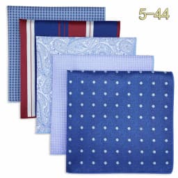 5 Pieces Classic Mens Pocket Square Set Handkerchief Assorted Suit Hanky Multi Designs Business Wedding Formal Gift Dropshipping