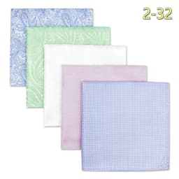 5 Pieces Classic Mens Pocket Square Set Handkerchief Assorted Suit Hanky Multi Designs Business Wedding Formal Gift Dropshipping