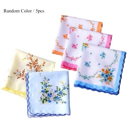5Pcs Square Plaid Stripe Handkerchiefs Hanky Pocket Cotton Towel 38*38cm Random Men Casual Handkerchiefs Business Cotton Scarf