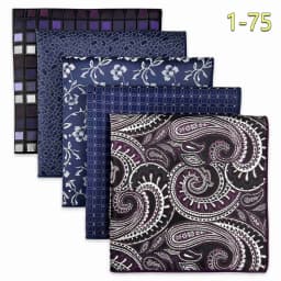 5 Pack Set Mens Pocket Square Handkerchief Multiple Designs Paisley Floral Solid Color Suit Towel Hanky Gentlemen Party Prom