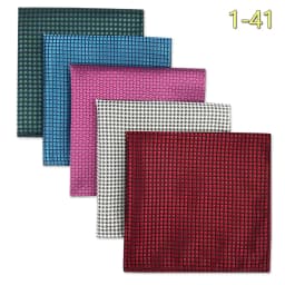 5 Pack Set Mens Pocket Square Handkerchief Multiple Designs Paisley Floral Solid Color Suit Towel Hanky Gentlemen Party Prom