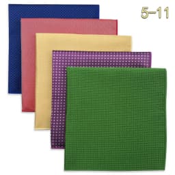 5 Pack Set Mens Pocket Square Handkerchief Multiple Designs Paisley Floral Solid Color Suit Towel Hanky Gentlemen Party Prom