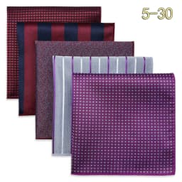 5 Pack Set Mens Pocket Square Handkerchief Multiple Designs Paisley Floral Solid Color Suit Towel Hanky Gentlemen Party Prom