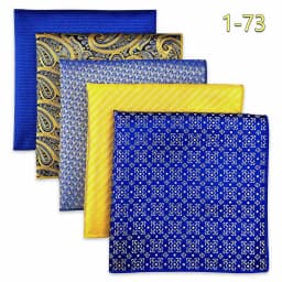 5 Pack Set Mens Pocket Square Handkerchief Multiple Designs Paisley Floral Solid Color Suit Towel Hanky Gentlemen Party Prom