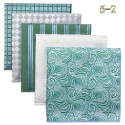 5 Pack Set Mens Pocket Square Handkerchief Multiple Designs Paisley Floral Solid Color Suit Towel Hanky Gentlemen Party Prom