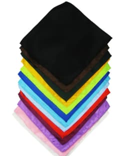 Mixed 26pcs/ Lot Luxury Men's Handkerchief Solid Color Hankies Hanky Business Pocket Square Chest Towel
